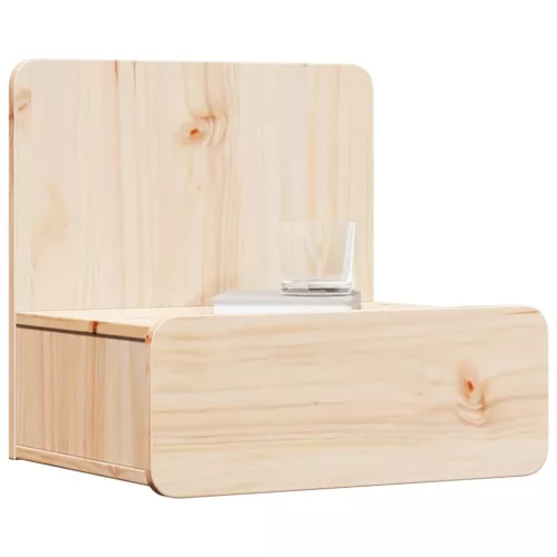 Éjjeli asztal 2 pcs Barna 44 x 32.5 x 40 cm Tömör fenyőfa