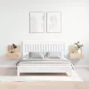 Éjjeli asztal 2 pcs Barna 44 x 32.5 x 40 cm Tömör fenyőfa