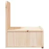 Éjjeli asztal 2 pcs Barna 44 x 32.5 x 40 cm Tömör fenyőfa