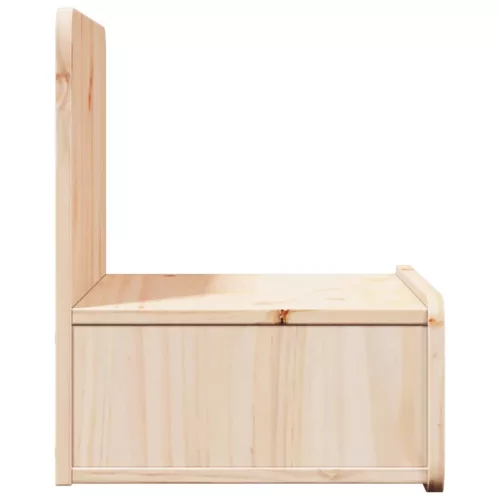 Éjjeli asztal 2 pcs Barna 44 x 32.5 x 40 cm Tömör fenyőfa