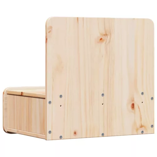 Éjjeli asztal 2 pcs Barna 44 x 32.5 x 40 cm Tömör fenyőfa