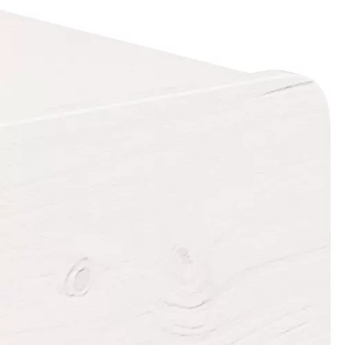 Éjjeli asztal fiókkal Fehér 44 x 32.5 x 40 cm Tömör fenyőfa