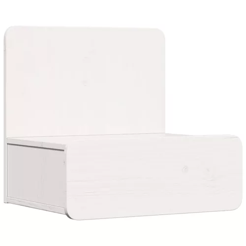 Éjjeli asztal 2 pcs Fehér 44 x 32.5 x 40 cm Tömör fenyőfa