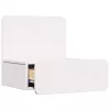 Éjjeli asztal 2 pcs Fehér 44 x 32.5 x 40 cm Tömör fenyőfa
