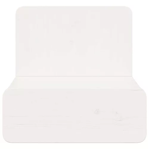 Éjjeli asztal 2 pcs Fehér 44 x 32.5 x 40 cm Tömör fenyőfa