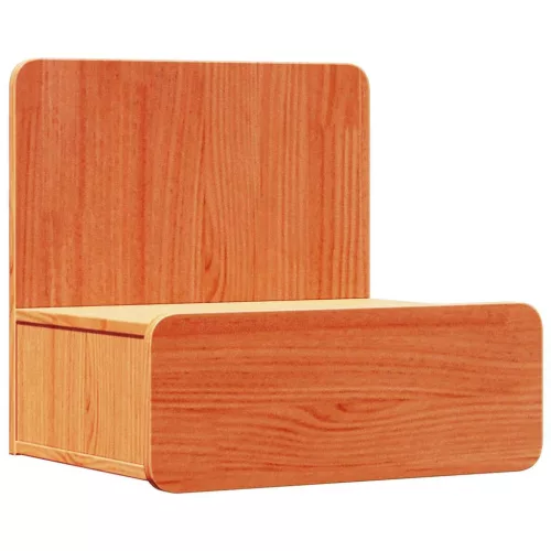 Éjjeli asztal 2 pcs Viaszbarna 44 x 32.5 x 40 cm Tömör fenyőfa