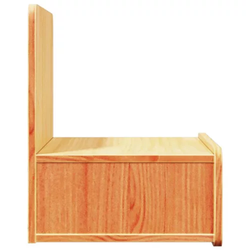 Éjjeli asztal 2 pcs Viaszbarna 44 x 32.5 x 40 cm Tömör fenyőfa