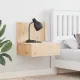 Éjjeli asztal 2 pcs Barna 42 x 32.5 x 40 cm Tömör fenyőfa