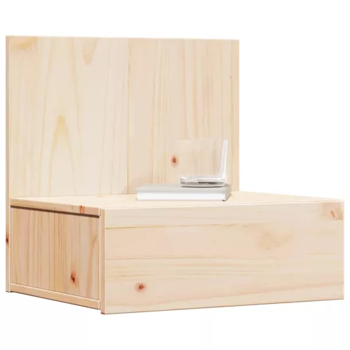 Éjjeli asztal 2 pcs Barna 42 x 32.5 x 40 cm Tömör fenyőfa
