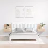 Éjjeli asztal 2 pcs Barna 42 x 32.5 x 40 cm Tömör fenyőfa