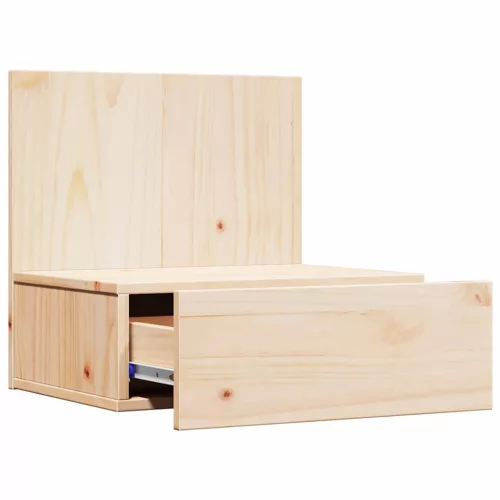 Éjjeli asztal 2 pcs Barna 42 x 32.5 x 40 cm Tömör fenyőfa