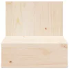 Éjjeli asztal 2 pcs Barna 42 x 32.5 x 40 cm Tömör fenyőfa