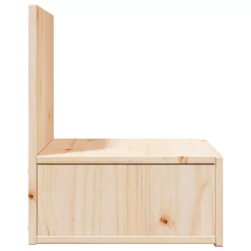 Éjjeli asztal 2 pcs Barna 42 x 32.5 x 40 cm Tömör fenyőfa