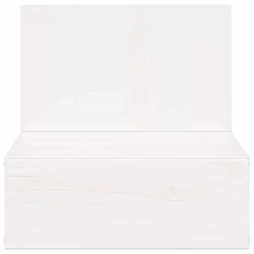 Éjjeli asztal fiókkal Fehér 42 x 32.5 x 40 cm Tömör fenyőfa