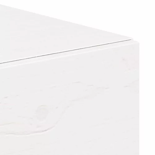 Éjjeli asztal fiókkal Fehér 42 x 32.5 x 40 cm Tömör fenyőfa