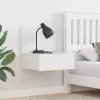 Éjjeli asztal 2 pcs Fehér 42 x 32.5 x 40 cm Tömör fenyőfa