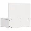 Éjjeli asztal 2 pcs Fehér 42 x 32.5 x 40 cm Tömör fenyőfa