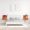 Éjjeli asztal 2 pcs Viaszbarna 42 x 32.5 x 40 cm Tömör fenyőfa