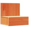 Éjjeli asztal 2 pcs Viaszbarna 42 x 32.5 x 40 cm Tömör fenyőfa
