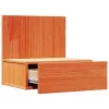 Éjjeli asztal 2 pcs Viaszbarna 42 x 32.5 x 40 cm Tömör fenyőfa