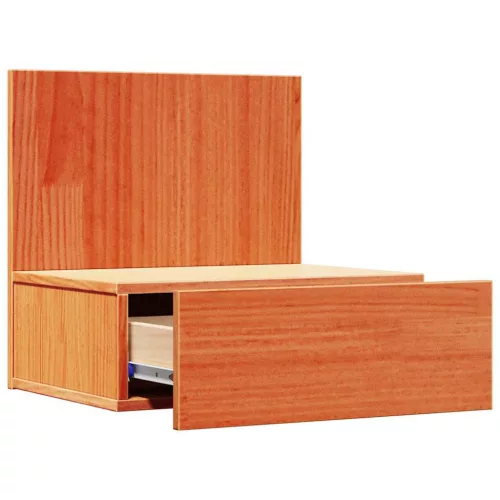 Éjjeli asztal 2 pcs Viaszbarna 42 x 32.5 x 40 cm Tömör fenyőfa