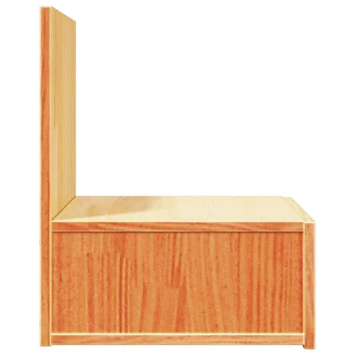 Éjjeli asztal 2 pcs Viaszbarna 42 x 32.5 x 40 cm Tömör fenyőfa