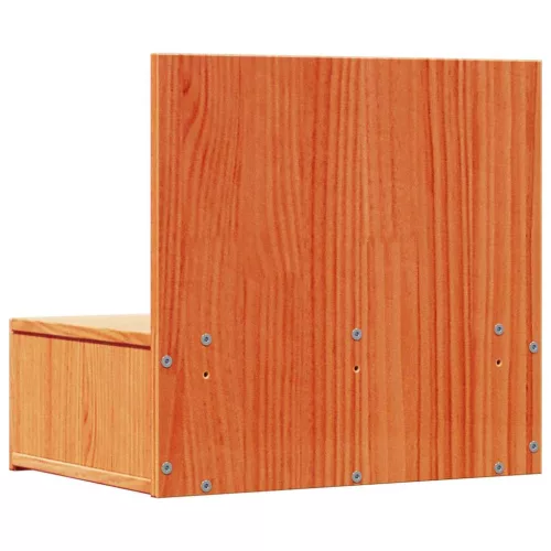 Éjjeli asztal 2 pcs Viaszbarna 42 x 32.5 x 40 cm Tömör fenyőfa