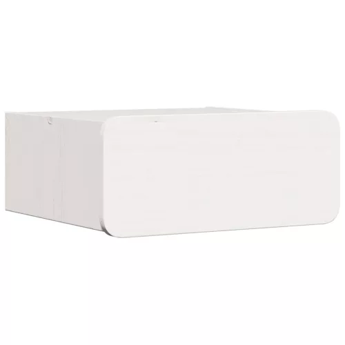 Éjjeli asztal fiókkal Fehér 39 x 34 x 16.5 cm Tömör fenyőfa