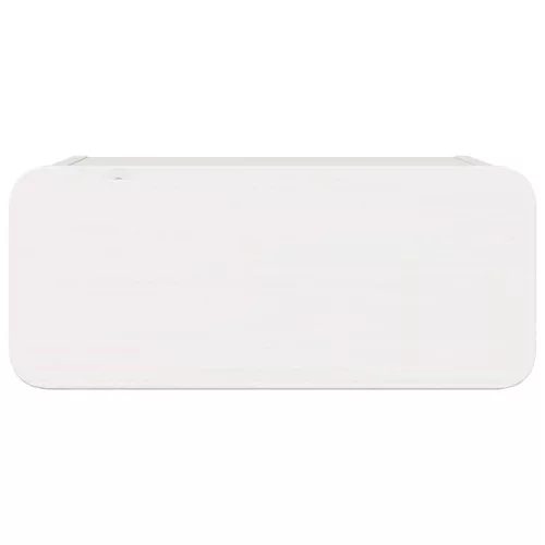 Éjjeli asztal fiókkal Fehér 39 x 34 x 16.5 cm Tömör fenyőfa