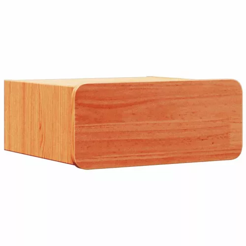 Éjjeli asztal 2 pcs Viaszbarna 39 x 34 x 16.5 cm Tömör fenyőfa