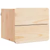 Éjjeli asztal fiókkal 2 pcs Barna 39 x 34 x 33 cm Tömör fenyőfa