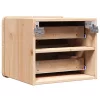 Éjjeli asztal fiókkal 2 pcs Barna 39 x 34 x 33 cm Tömör fenyőfa
