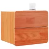 Éjjeli asztal fiókkal 2 pcs Barna 39 x 34 x 33 cm Tömör fenyőfa