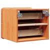 Éjjeli asztal fiókkal 2 pcs Barna 39 x 34 x 33 cm Tömör fenyőfa