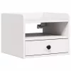 Éjjeli asztal 2 pcs Fehér 38 x 36 x 29.5 cm Tömör fenyőfa