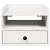 Éjjeli asztal 2 pcs Fehér 38 x 36 x 29.5 cm Tömör fenyőfa