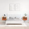 Éjjeli asztal 2 pcs Viaszbarna 38 x 36 x 29.5 cm Tömör fenyőfa