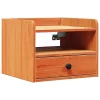 Éjjeli asztal 2 pcs Viaszbarna 38 x 36 x 29.5 cm Tömör fenyőfa