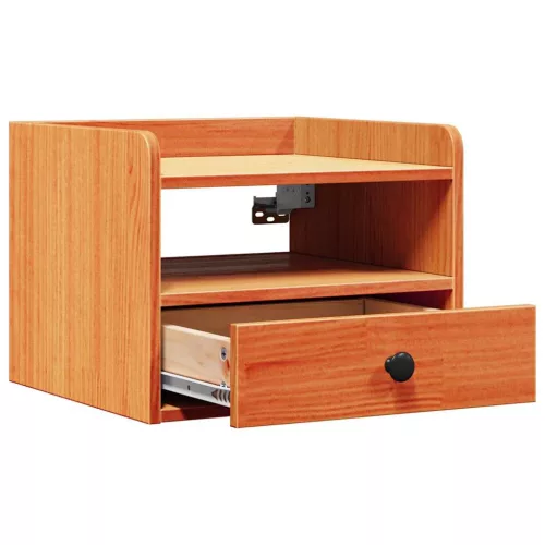 Éjjeli asztal 2 pcs Viaszbarna 38 x 36 x 29.5 cm Tömör fenyőfa