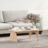 Dohányzóasztal Természetes 80 x 50 x 31 cm Tömör fenyőfa