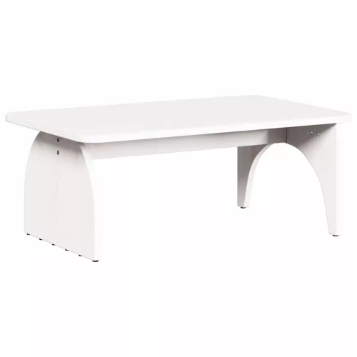 Dohányzóasztal Fehér 80 x 50 x 31 cm Tömör fenyőfa
