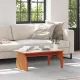 Dohányzóasztal Viaszbarna 80 x 50 x 31 cm Tömör fenyőfa
