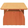 Dohányzóasztal Viaszbarna 80 x 50 x 31 cm Tömör fenyőfa