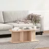 Dohányzóasztal Természetes 80 x 39,5 x 33,5 cm Tömör fenyőfa