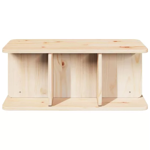 Dohányzóasztal Természetes 80 x 39,5 x 33,5 cm Tömör fenyőfa