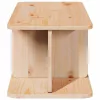 Dohányzóasztal Természetes 80 x 39,5 x 33,5 cm Tömör fenyőfa