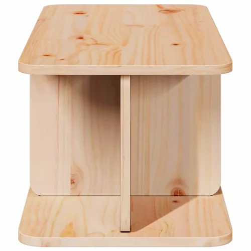 Dohányzóasztal Természetes 80 x 39,5 x 33,5 cm Tömör fenyőfa