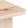 Dohányzóasztal Természetes 80 x 39,5 x 33,5 cm Tömör fenyőfa