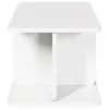 Dohányzóasztal Fehér 80 x 39,5 x 33,5 cm Tömör fenyőfa