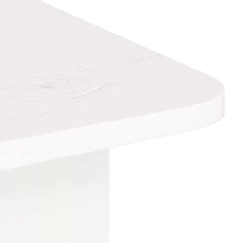 Dohányzóasztal Fehér 80 x 39,5 x 33,5 cm Tömör fenyőfa